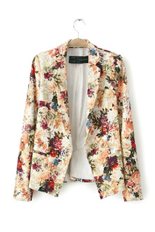jk0181 꽃무늬 카라 정장 재킷