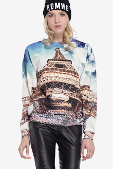 knd4071 에펠탑 라운드 니트 스웨터. 수입보세여성의류