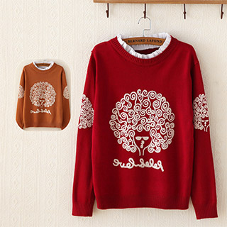 fu01_4408 꽃다발머리 레이스 레이어드 셔츠 일본스타일